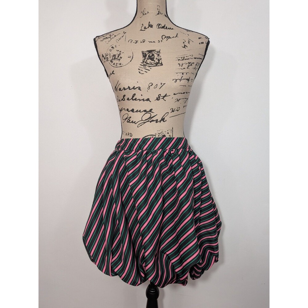 NWT Wicked Paul Tazewell Skirt Womens L Black Striped Bubble Hem Musical Fantasy